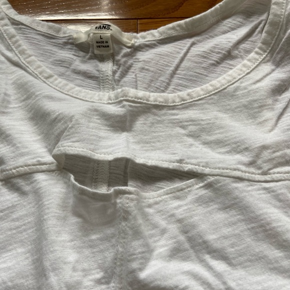 Vans White Tank with Cutout - Picture 2 of 3